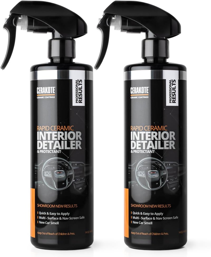 CERAKOTE Rapid Ceramic Interior Detailer and Protectant (28 fl oz.) – Quick and Easy – Multi-Surface Safe – Interior Car Cleaner Spray – Dry to the Touch – Clean and Protect Your Car, Truck, or SUV - Image 1